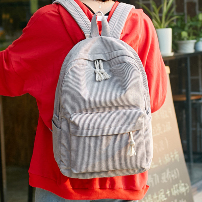 Cord Rucksack Schulter