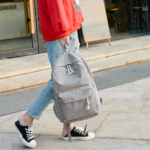 Cord Rucksack Schulter