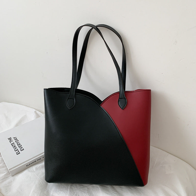 Große Taschen für Damen, Herbstflut, neue Handtaschen im westlichen Stil, wilde Mode, große Kapazität, Umhängetasche, Tragetasche für Damen