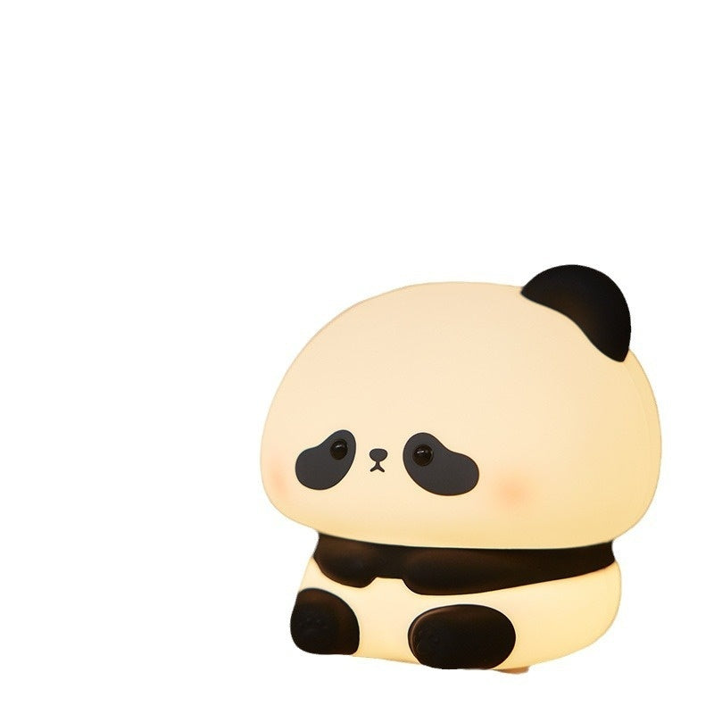 Panda Kopf Silikon Sieben Farben Nachtlicht Kreativ