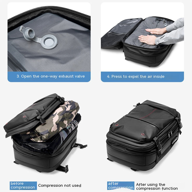 Reise rucksack Herren Business Multifunktions-Computer tasche Vakuum kompression Rucksack mit großer Kapazität