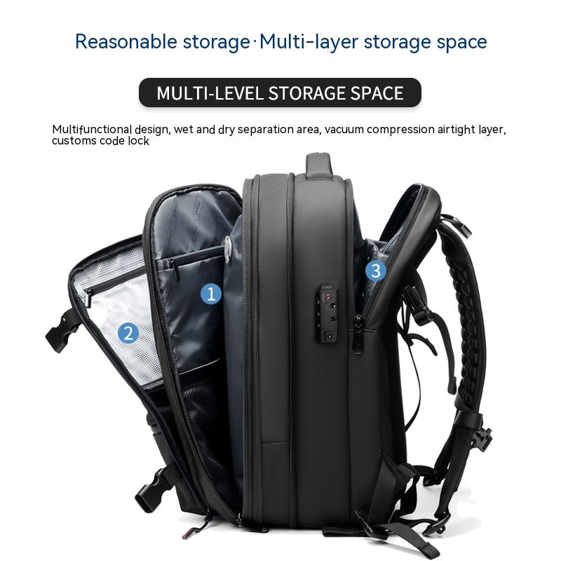 Reise rucksack Herren Business Multifunktions-Computer tasche Vakuum kompression Rucksack mit großer Kapazität