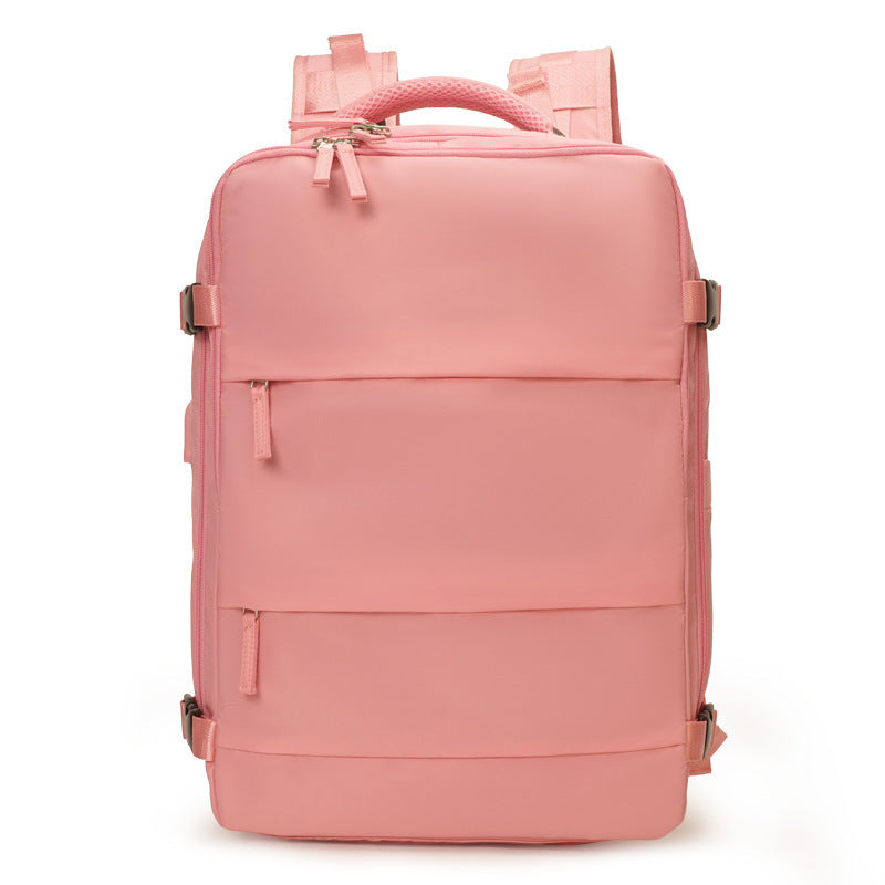 Große Kapazität Nylon Reise wasserdicht Outdoor Trocken Nass Trennung Rucksack leichte Multifunktionstasche