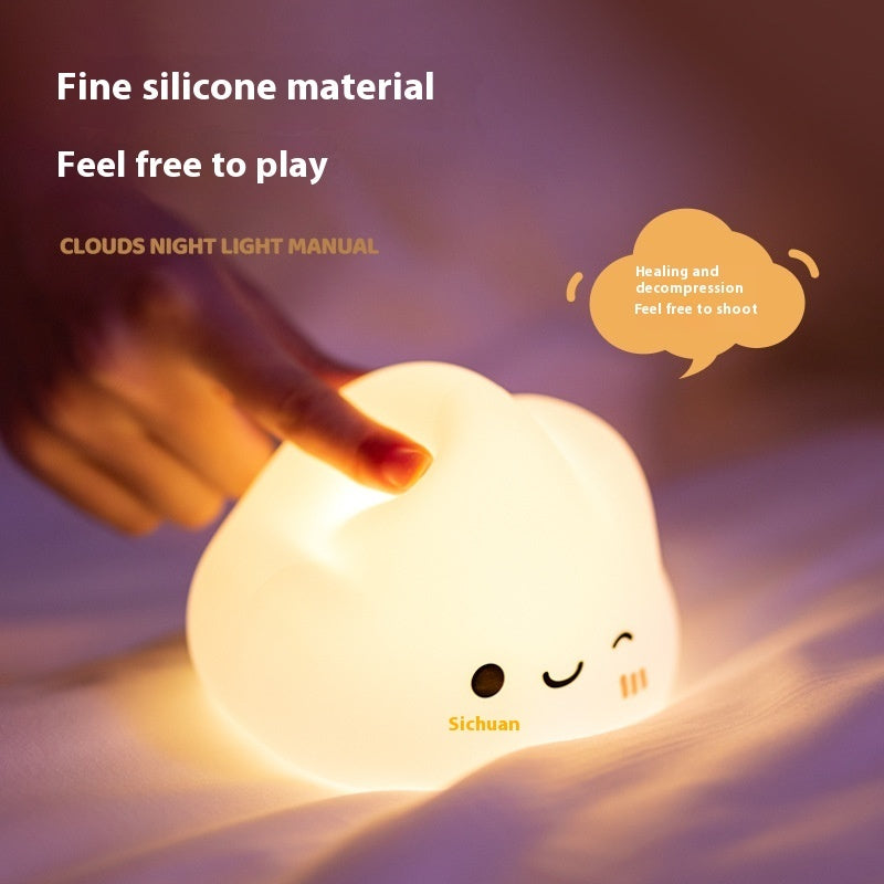 Cloud Silikon Pat Lampe Nachttisch-Ambientelicht